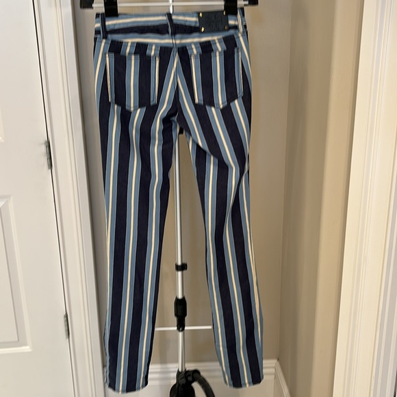 Tory Burch striped jeans. Size 26 waist - Picture 3 of 8